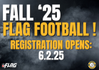 Fall Flag Football Registration - 6.2.25